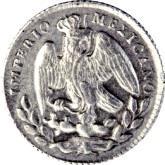 Condición arriba del promedio. AU 4 1105. 1 Peso, México, 1867.