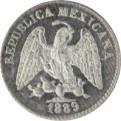 00 1122. 10 Centavos, México, 1886, M. (KM- 403.7). Brillante. UNC 1 1123.