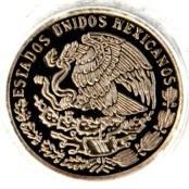 5 Centavos, México, 1954. (KM-426). Con punto. AU 2000.00 1165. 10 Centavos, México, 1919.