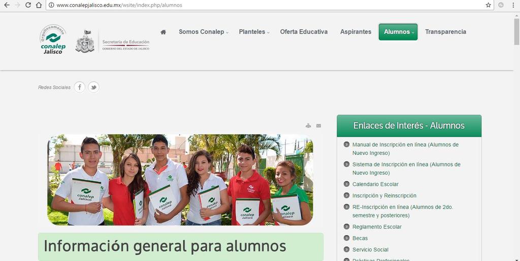 Deberás descargar el Manual de Inscripción en Línea CONALEP, el cual se encuentra en el portal de CONALEP Jalisco (www.conalepjalisco.edu.mx) en la sección de ALUMNOS (PASO 1 Y 2).