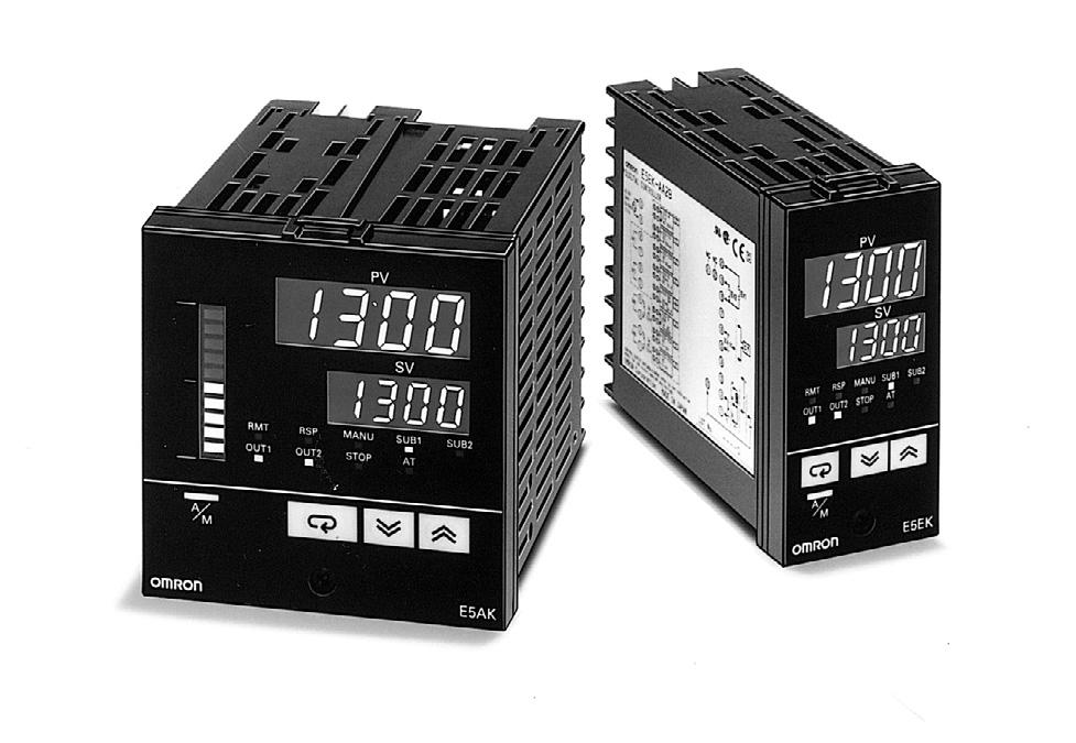 Controlador digital de procesos E5AK/E5EK Controladores de temperatura Controladores digitales avanzados de temperatura/procesos Estructura modular Alta precisión: Períodos de muestreo de 100 ms