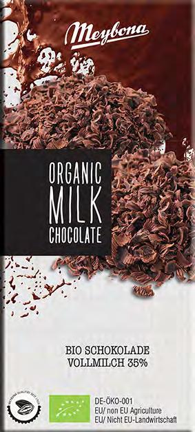 Tableta de chocolate orgánico 100 gr MEY18000