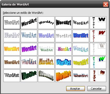 OBJETOS WORD ART EN DIAPOSITIVAS El programa Word Art permite aplicar diseños especiales a los