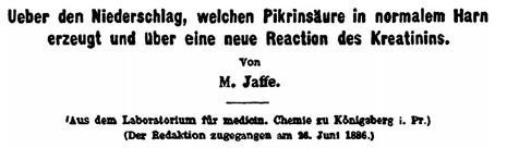 MÉTODOS DE MEDICIÓN Jaffe En 1886 Jaffe describió la reacción de la creatinina con el ácido pícrico en medio alcalino, generando un aducto de color rojonaranjado.