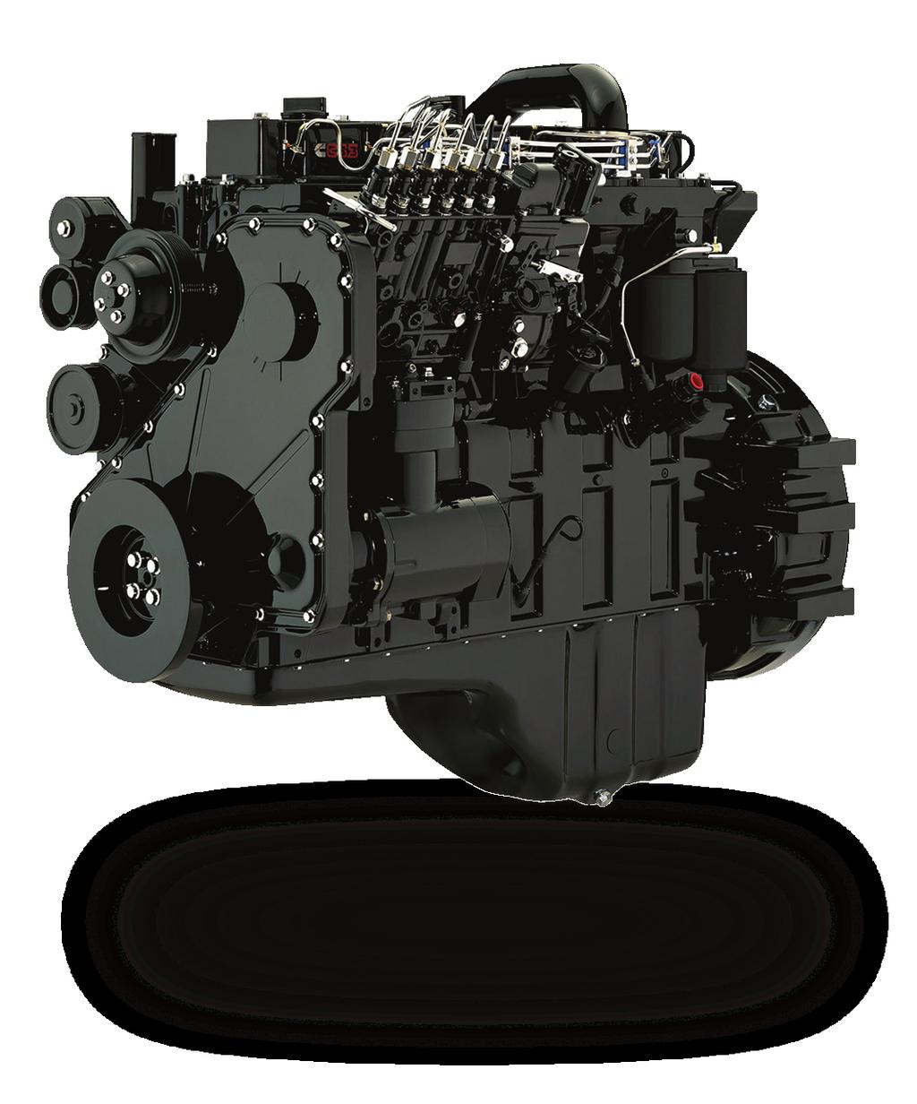 Motor Cummins Serie C, 6 Cilindros en línea El motor Cummins cuenta con un Sistema de inyección de combustible de alta presión (1000 1200 bar) y 5 inyectores de apertura.
