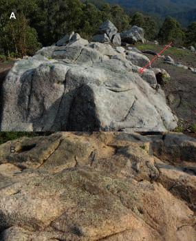 El topónimo designa una roca sita en un entorno con una gran visibilidad hacia el oeste y parte de una coniguración rocosa muy compleja, destacando una curiosa igura femenina rústicamente grabada