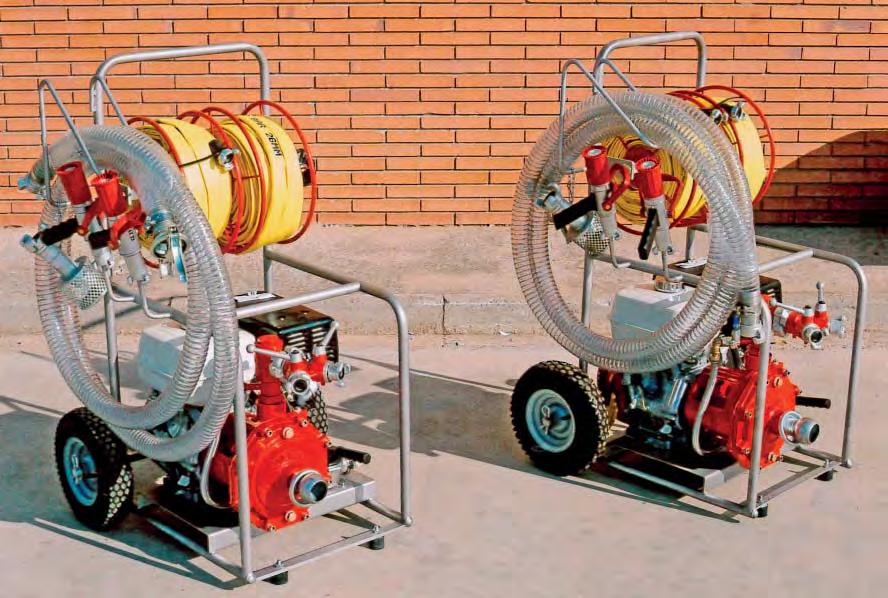 Las motobombas PISCINA de VILPIN son equipos contraincendios dispuestos para trabajar conectados o aspirando desde cualquier punto de agua.