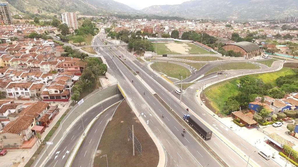 Conexión de la autopista Bucaramanga - Bogotá en Floridablanca 1.141.