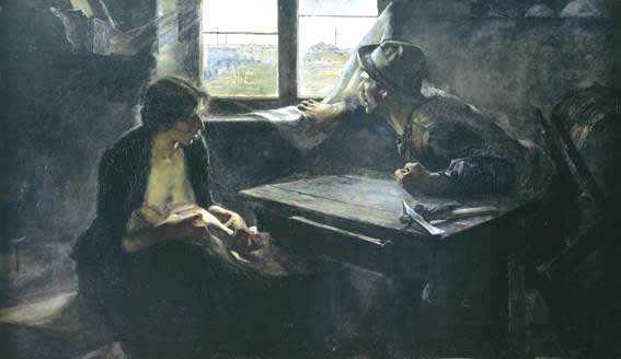 trabajo, 1894 Ernesto de la Cárcova
