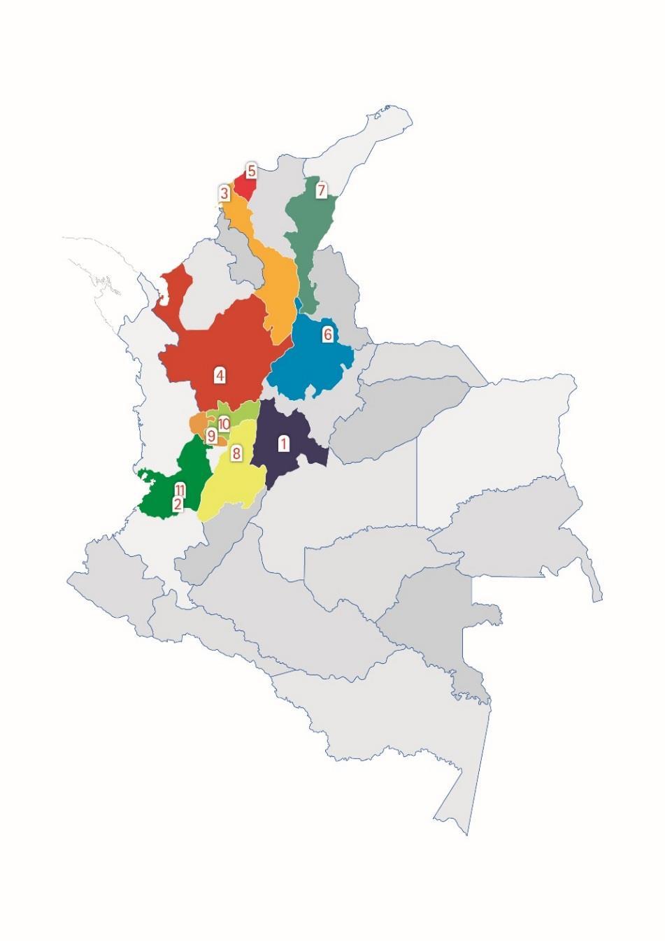 Ciudades Cómo Vamos en Colombia 69% del PIB 36% de la población 80% del transporte público 42% de la población