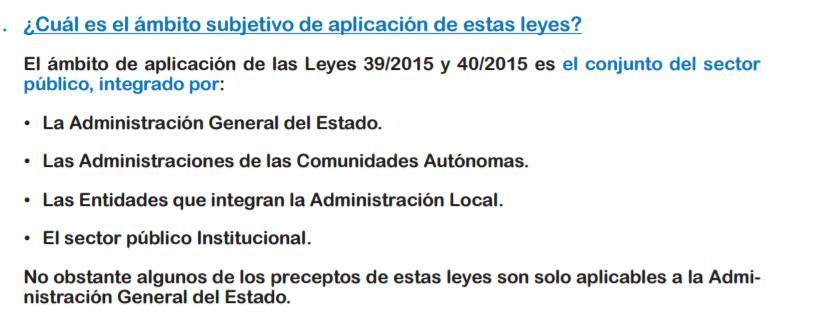España por delante con la ley en la mano Ley 39/2015 del procedimiento administrativo común de las administraciones públicas Ley 18/2011, de 5