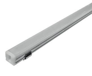 NUEVO IP 20 Material ILUPA07 Perfil rectangular de aluminio acabado natural de sobreponer de largo, para tira extraplana de LEDS.