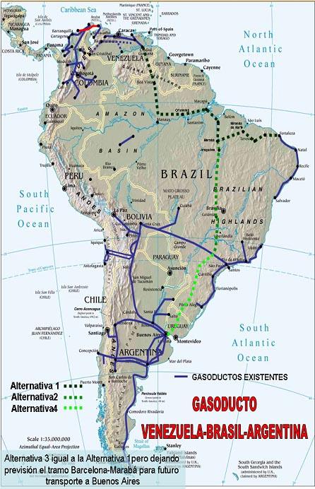 el existente Bolivia- Brasil o con futuras