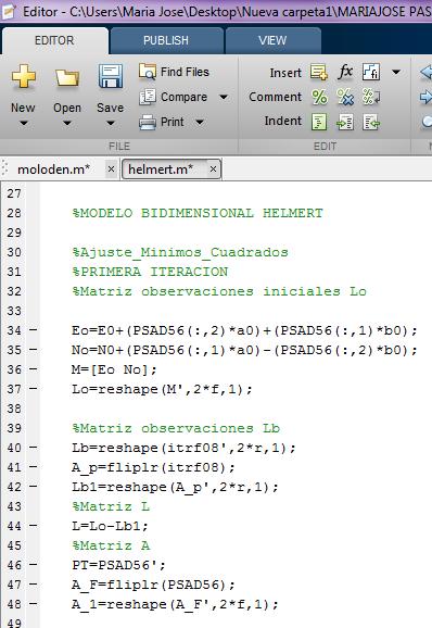 Matlab, para cada uno de los métodos. Figura9.