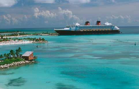 Bahamas 4 días 3 noches Disney Dream De enero a diciembre Puerto Caaveral (Orlando) - Nassau (Bahamas) - Castaway Cay (Bahamas)- Puerto Caaveral 597 EEUU y Bahamas Miami 5 días 4 noches Disney Magic
