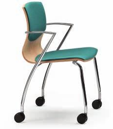 353/S 4DW 4MW w e b w o o d The WEBWOOD chairs with four leg includes the versions with or without arms as well as left or right anti-panic writing tablet, all the versions are stackable.