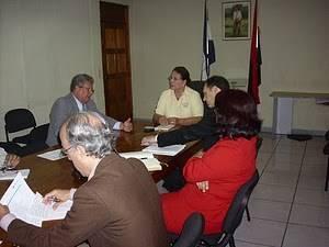 Participaron en esta reunión: Lic. José León Arguello Secretario General, Lic. Carolina Morales, Directora de la Oficina de Acceso a la Información, Lic.