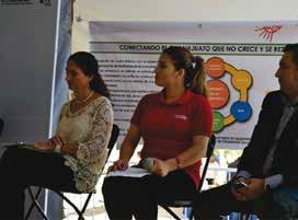 directivos de diferentes fundaciones y habitantes de las comunidades aledañas al Parque Industrial Castro del Río. y presentó el modelo de trabajo de dicho evento.