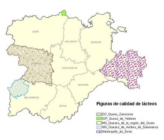 Figuras de Calidad de carnes FUENTE: ITACYL. JCyL En la Zona Rural Segovia Este destacan los siguientes productos de calidad: D.