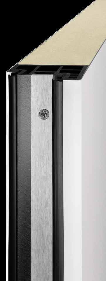 Programa Puerta de entrada de acero / aluminio Thermo65 Hoja Las puertas de alta calidad Thermo65 disponen de una hoja de acero enrasada sobre toda la superficie de 65 mm de grosor con un perfil de