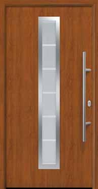 Puertas de entrada y fijos laterales de dos colores Armonice la puerta de entrada con las puertas de las habitaciones Diseñe la parte interior de su puerta de entrada Thermo65 en Decograin Golden