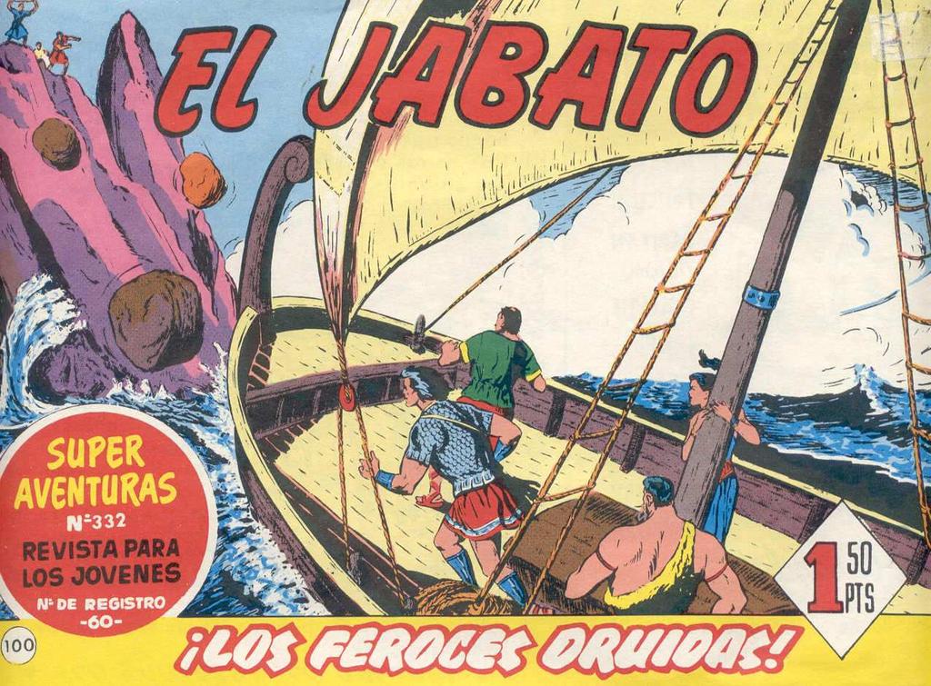 Historia del tebeo 1958. El Jabato. Editorial Bruguera. Guionista: Víctor Mora.