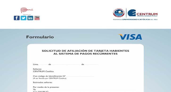 Págia 48-63 El sistema de débito automático es válido para: Tarjetas de crédito VISA: Todos los bacos Tarjetas de débito VISA de los