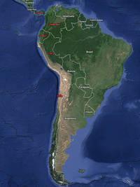 Proyecto BRESEP: área de estudio Región del Pacífico sur oriental: Chile, Colombia, Ecuador, Panamá y Perú.
