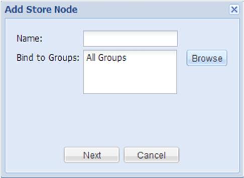 De Click en Add storage node 4.