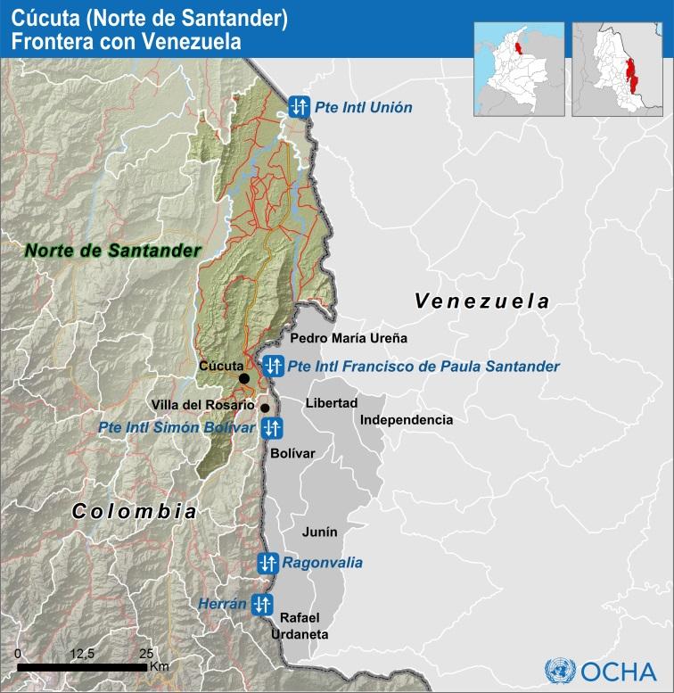 Colombia: Situación humanitaria en frontera colombovenezolana (Norte de Santander) Informe de situación No.