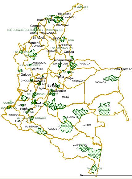 CONTEXTO PARQUES NACIONALES NATURALES Área de parques continental Áreas Protegidas que conforman el Sistema de Parques Nacionales de Colombia 11.390.