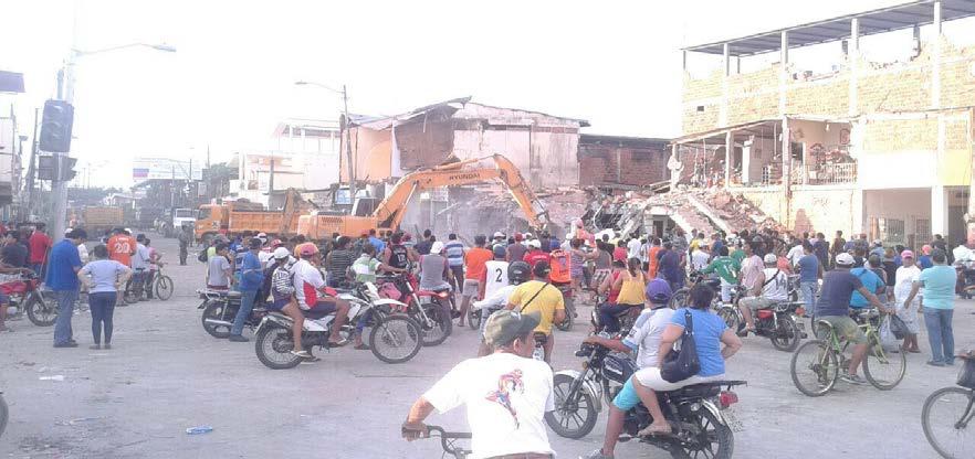 Equipo Maquita evidencia la fuerte afectación en los Barrios Periféricos de Portoviejo Provincia de Manabí, 19 de abril de