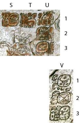 Ambas escenas presentan Textos Secundarios en los cuales se representa el diálogo sostenido entre el colibrí e 'Itzamnaaj.