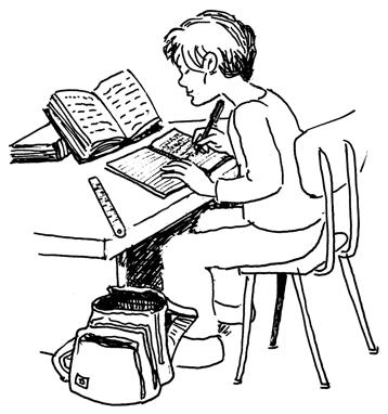 A. Relaciona las palabras con los dibujos. book notebook pen pencil rubber ruler blackboard schoolbag teacher student 1. blackboard 6. 1 2. 7. 3. 8. 4. 9. 5. 10. 1 2 3 4 8 7 6 9 5 10 B.