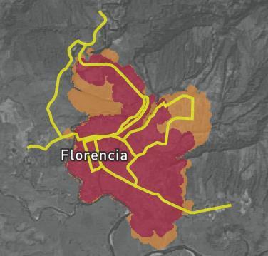 Florencia ha pasado de 7,5 mts. en 1989 a 6 mts.
