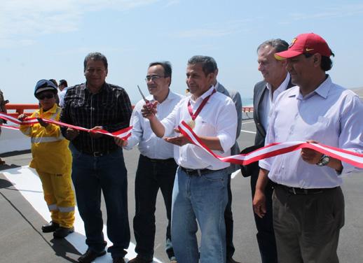 Ollanta Humala, presidente de Perú, inauguró el tramo IV de Autopista del Norte.