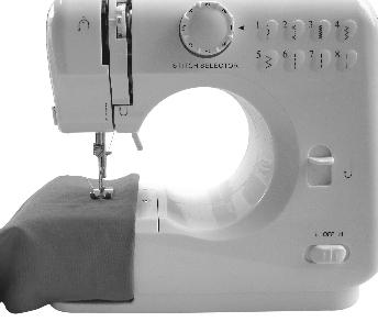 8 CARACTERÍSTICAS 8 TIPOS DE PUNTADAS 1. La máquina de coser tiene 8 tipos de puntadas y longitudes de puntada diferentes.