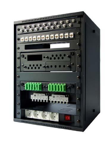 MINI RACK 12 10 U SERIE 74 Los armarios Racks de 12 destinados a la instalación de equipos de telecomunicación, se utilizan como punto distribuidor de datos en el interior de