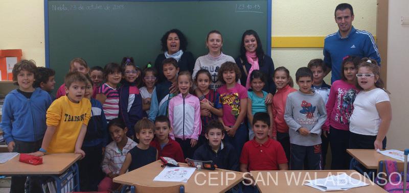 San Walabonso alegría que reciben los niños cuando les informamos que hemos recibido un correo de un colegio de Murcia felicitándoles por sus actividades o cuando nos enviaron un vídeo de un colegio