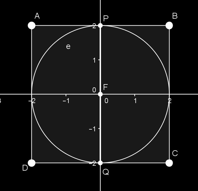 Calculemos, entonces, estos puntos medios y luego el módulo del vector que determinan (lo que nos dará la longitud del diámetro de la