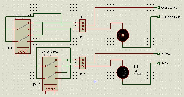 Interconexión NA/NC relés Como puede observarse en el esquema, es posible actuar sobre distintos circuitos eléctricos alimentados con diferentes niveles de tensión.