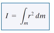 Momentos de Inercia El elemento diferencial de masa dm está relacionado con la densidad del sólido, si ésta es variable, se