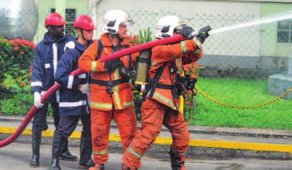 Pengungsian Bangunan/Latihan Kebakaran (BOMBA) Membangunkan dan melatih Ahli ERT (Teori dan Praktikal) PEMANTAUAN DAN PENGUKURAN PRESTASI HSE Pemeriksaan di tempat kerja oleh Jawatankuasa Keselamatan
