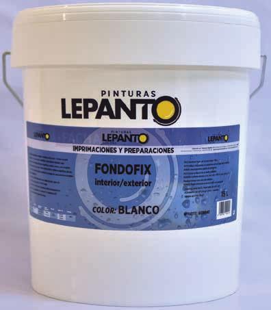 215,95 FONDOFIX BLANCO Fondo fijador pigmentado, formulado con resinas acrílicas para conseguir una gran adherencia y un excelente poder consolidante.