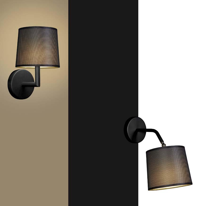 16 17 On Stage pared wall lamp REF. 100 042 16 cm 28 cm ON STAGE 31 cm On Stage lectura pared reading wall lamp REF.