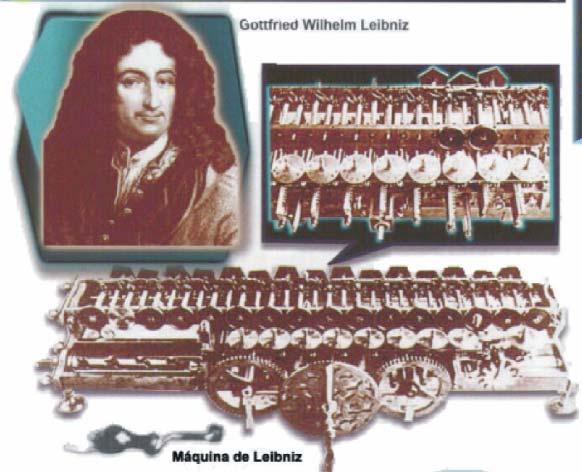 MAQUINA DE LEIBNITZ En 1670 el filósofo y matemático alemán Gottfried Wilhem Leibnitz (1646-1716) perfeccionó la máquina de Pascal e