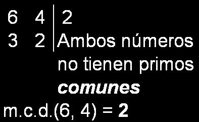 Máximo común divisor de dos números. Máximo común divisor m.c.d. de dos números es el mayor de sus divisores comunes.