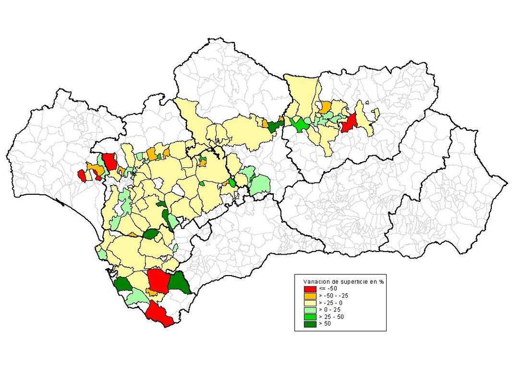 ANEXO Figura 1: Situación actual del cultivo de algodón (campaña 2015/16) distribuido por municipios.