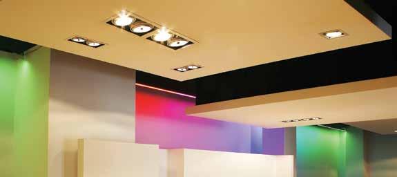 For recessed (in Gypsum type of ceiling), suspended or superimposed installation.