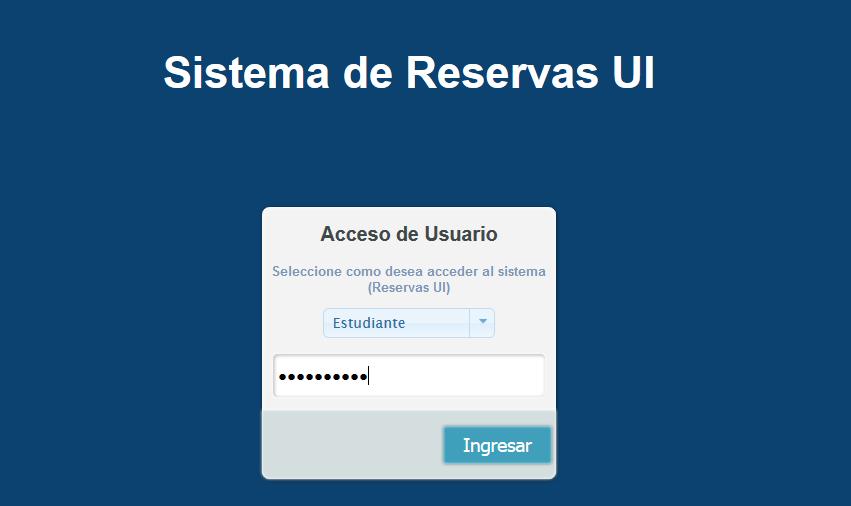 Conceptos Importantes Acceso a la aplicación El portal de Sistema de Reservas-UI es una aplicación web que puede ser accedida desde cualquier navegador de internet. La dirección URL es http://186.42.